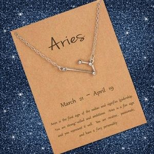 Aries Zodiac Constellation Necklace Celestial